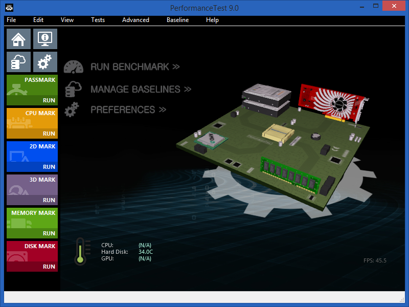 Phần mềm test tốc độ ổ cứng Passmark Performancetest’s Advanced Disk Test 