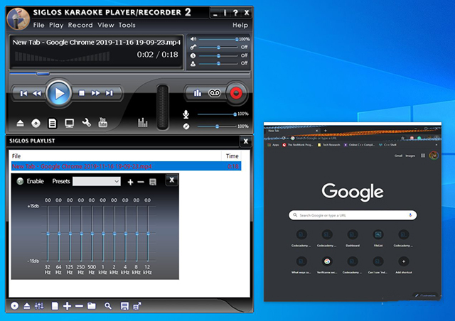 Phần mềm Siglos Karaoke Player Recorder