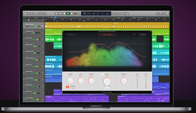 Giao diện phần mềm Logic Pro