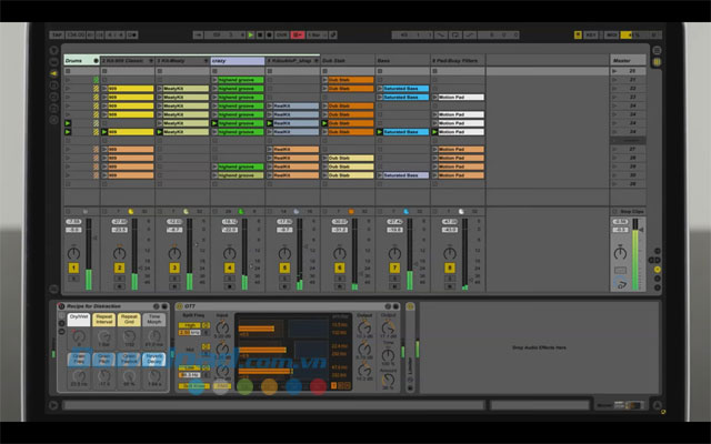 Phần mềm tạo beat nhạc từ bài hát Ableton Live