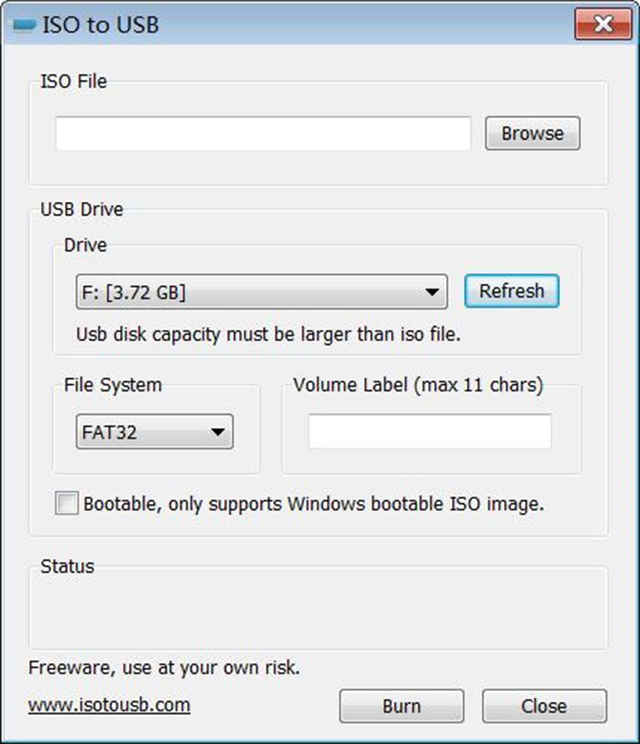 Phần mềm tạo USB Boot ISO to USB