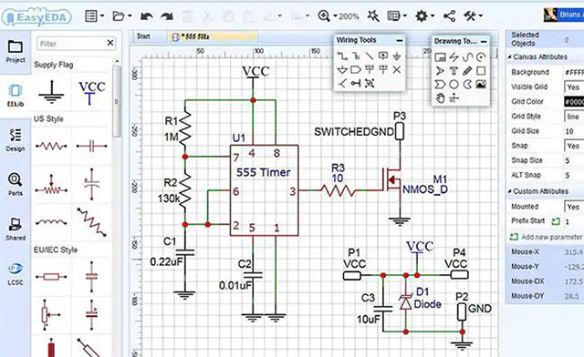 Phần mềm vẽ sơ đồ mạch điện SmartDraw