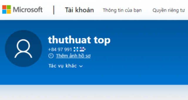 Đăng ký tài khoản Microsoft trên trang bước 6