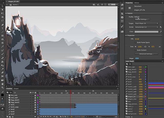 Tính năng Adobe Animate CC 2021