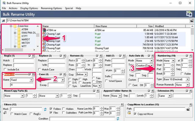 Phần mềm Bulk Rename Utility 1