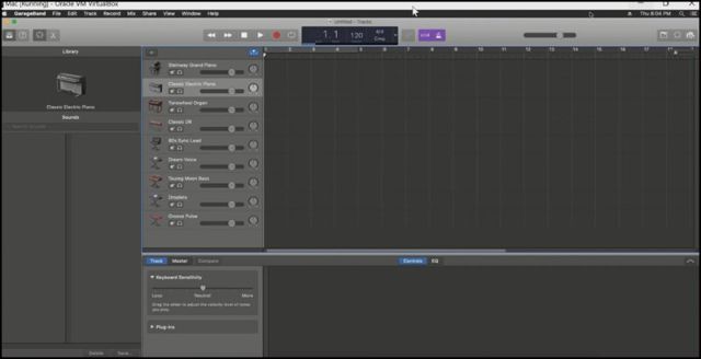 Phần mềm tạo nhạc điện tử GarageBand