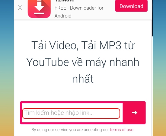 Lưu video về điện thoại bằng website Y2mate.com 3