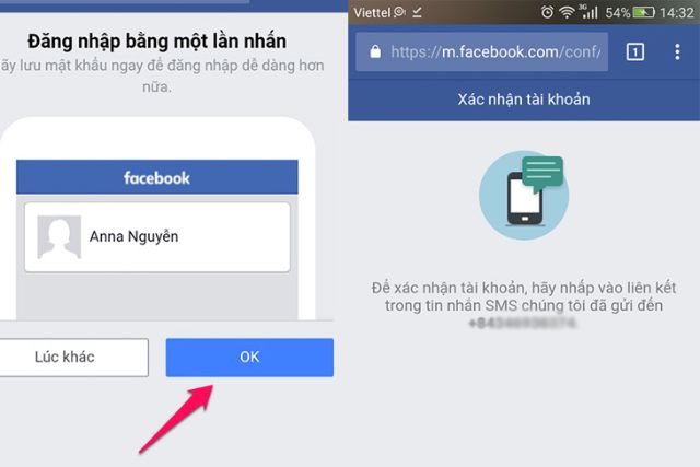 Cách tạo tài khoản Facebook trên điện thoại bước 4