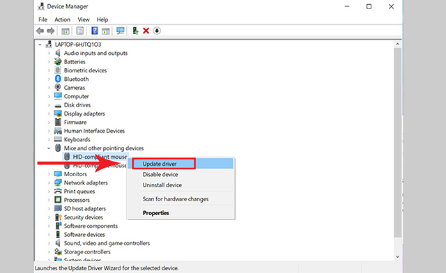 Cách khắc phục lỗi chuột laptop không di chuyển được 4