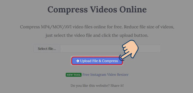 Cách nén video không cần phần mềm bằng Youcompress 2