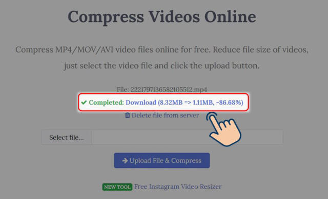 Cách nén video không cần phần mềm bằng Youcompress 3