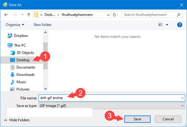 Cách tải GIF về máy tính bước 3