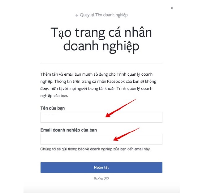 Cách tạo tài khoản quảng cáo Facebook Business 3