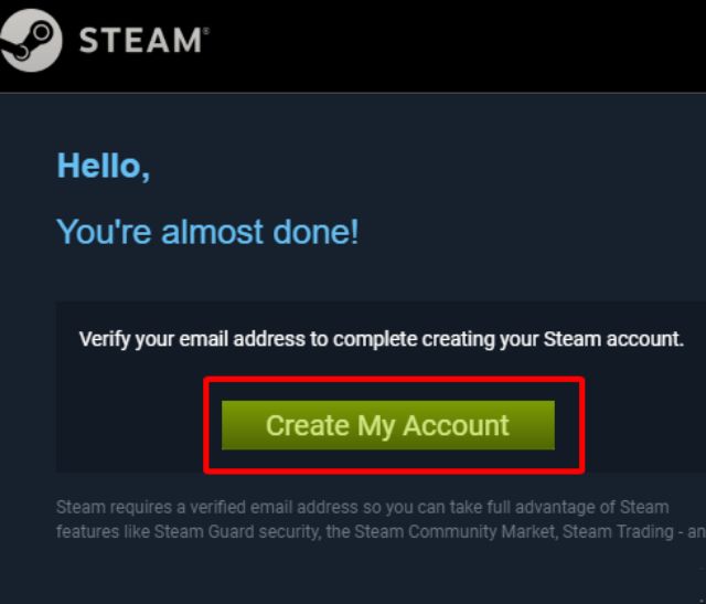 cách tạo tài khoản Steam bước 6