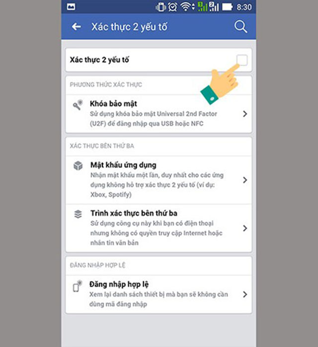 Kích hoạt Xác thực 2 yếu tố 3
