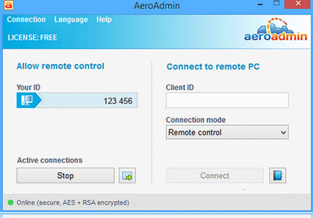 Phần mềm điều khiển máy tính từ xa AeroAdmin