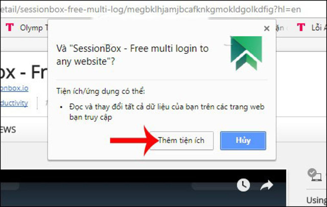 Đăng nhập nhiều tài khoản Facebook bằng SessionBox 2