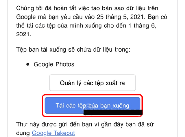 Xuất ảnh bằng Google Takeout 8