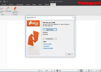 Giao diện phần mềm Nitro Pro mới nhất