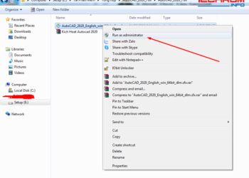 hướng dẫn cài đặt autocad 2020