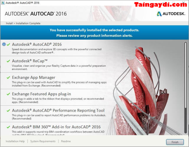 cài đặt Autocad 2016 Full Crack 6