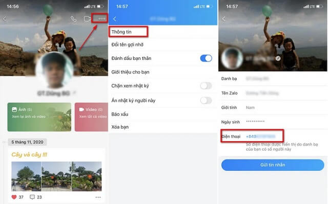 Cách tìm số điện thoại trên Zalo 3