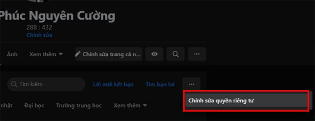 cách ẩn bạn bè trên facebook 8