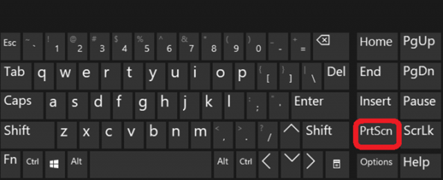 Chụp màn hình máy tính bằng phím PrtSc