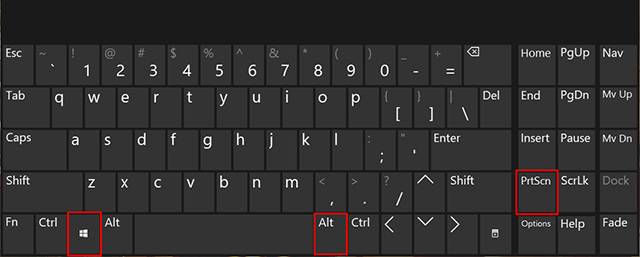 Chụp ảnh màn hình máy tính với Windows + Alt + Prt Sc