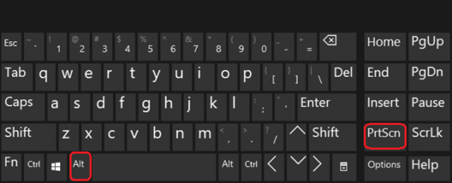 Chụp màn hình máy tính bằng phím Alt + PrtSc
