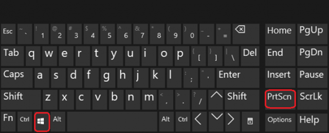 Chụp màn hình máy tính bằng tổ hợp phím Window + PrtSc