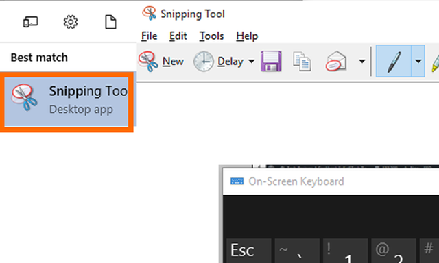 Chụp màn hình máy tính bằng Snipping Tool