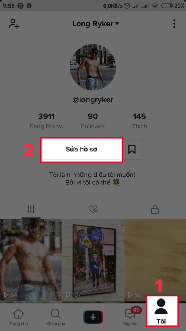 cách đổi tên tiktok 1