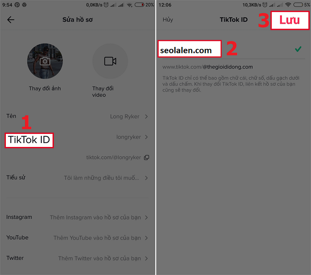 cách đổi tên tiktok 3