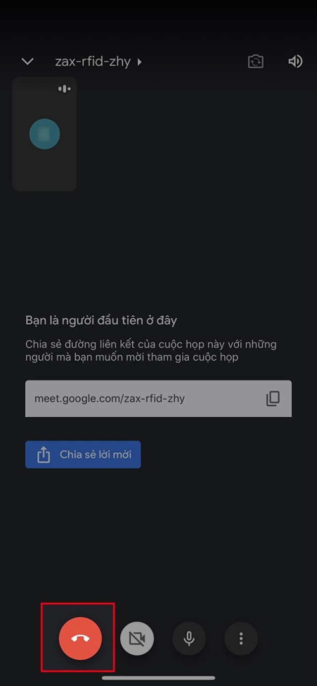 Cách tạo cuộc họp Google Meet bằng điện thoại 12