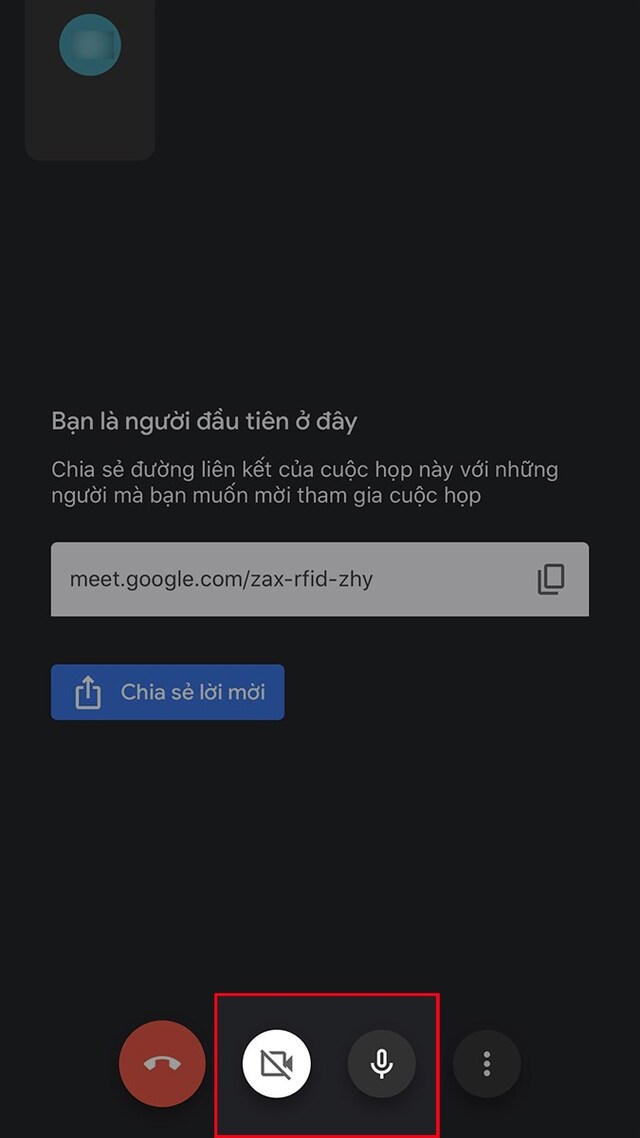 Cách tạo cuộc họp Google Meet bằng điện thoại 5