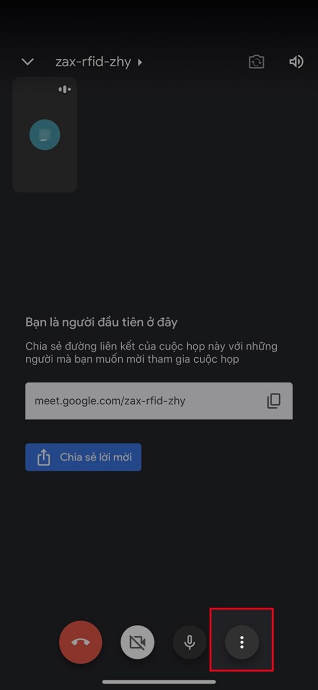 Cách tạo cuộc họp Google Meet bằng điện thoại 7