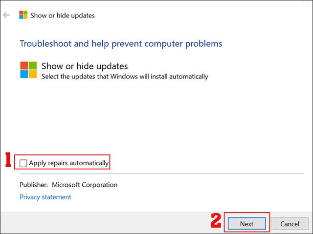 Cách tắt update win 10-12