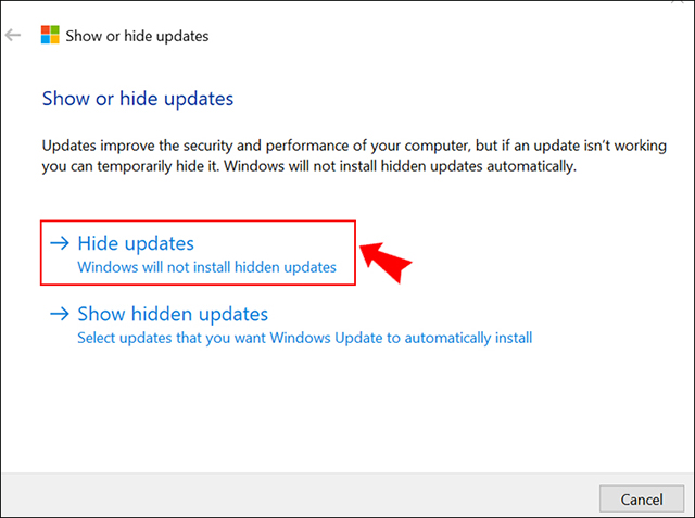 Cách tắt update win 10-13