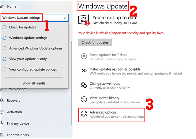 Cách tắt update win 10-22