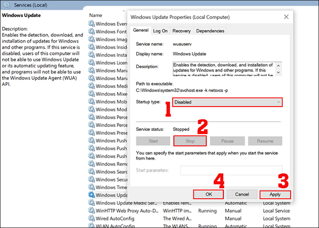 Cách tắt update win 10-37