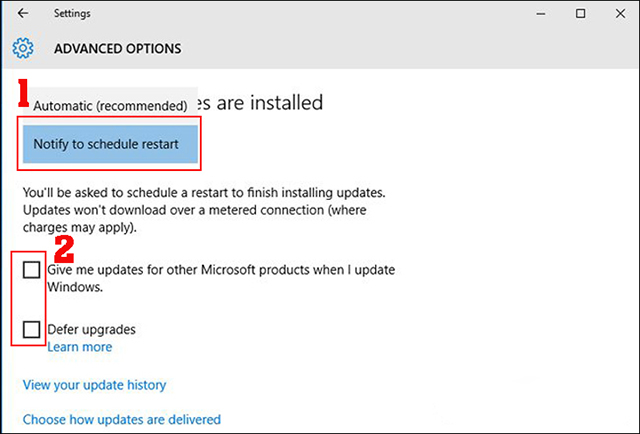 Cách tắt update win 10-7