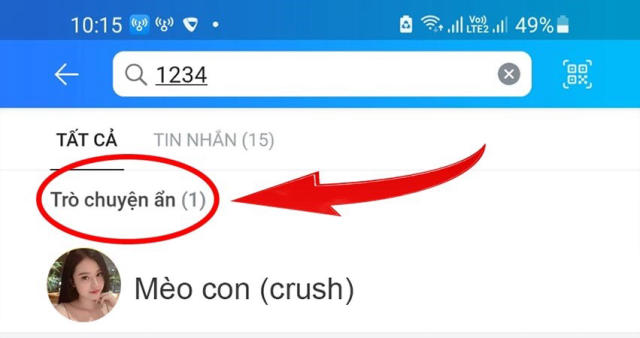 cách tìm tin nhắn ẩn zalo 1