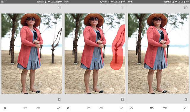 cách xóa người trong ảnh bằng Snapseed 3
