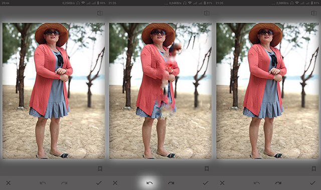 cách xóa người trong ảnh bằng Snapseed 4