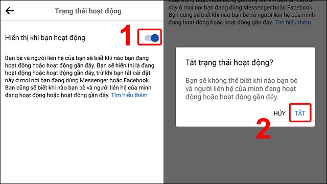 tắt trạng thái online trên facebook 3