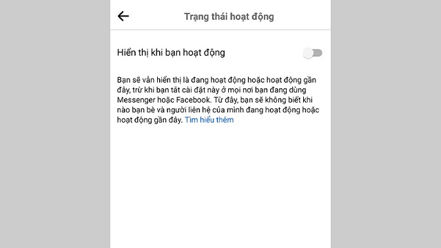 tắt trạng thái online trên facebook 4