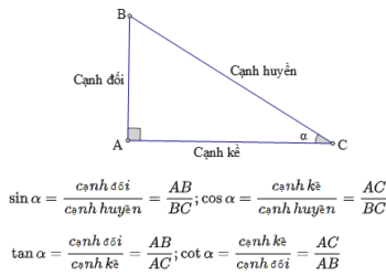 seolalen.vn Download trọn bộ toán hình 9 miễn phí (kèm đáp án đầy đủ) Keyword: toán hình 9 Des: Tổng hợp trọn bộ toán hình 9 sẽ giúp các em THCS làm quen với các dạng bài tập thường gặp trong thi cử, giúp các em có thể giành điểm 9-10. Toán hình 9 (có đáp án đầy đủ) sẽ giúp các em ôn tập môn toán lớp 9 thật tốt trong thời gian ôn tập tại nhà. Hơn nữa, với bộ tài liệu này đáp ứng được tất cả các yêu cầu của kiến thức trong chương trình giáo dục THCS. Các em có thể cập nhật link tải trọn bộ bài tập toán hình lớp 9 trong bài viết dưới đây của chúng tôi. Link tải toán hình 9 đầy đủ và chi tiết trọn bộ ● Tải trọn bộ toán hình lớp 9: TẠI ĐÂY Nếu trong quá trình bạn tải về từ Google Drive có thông báo như nội dung bên dưới bạn hãy đăng nhập gmail vào để tải, hoặc bạn mở bằng trình duyệt khác để tải bạn nhé. Nếu không tải được mail cho chúng tôi theo:seolelen.com@gmail.com chúng tôi sẽ gửi lại file setup cho bạn Rất tiếc, hiện tại bạn không thể xem hoặc tải xuống tệp này. Gần đây, có quá nhiều người dùng đã xem hoặc tải xuống tệp này. Vui lòng truy cập lại tệp này sau. Nếu tệp mà bạn truy cập rất lớn hoặc bị chia sẻ với nhiều người, bạn có thể mất đến 24 giờ để có thể xem hay tải tệp xuống. Nếu bạn vẫn không thể truy cập tệp này sau 24 giờ, hãy liên hệ với quản trị viên tên miền của bạn. Lý thuyết Tỉ số lượng giác của góc nhọn Tìm hiểu định nghĩa tỉ số lượng giác của góc nhọn? Tỉ số lượng giác của 2 góc nhọn phụ nhau Nếu hai góc phụ nhau thì sin góc này bằng côsin góc kia, tang góc này bằng côtang góc kia. Nghĩa là với hai góc Ta có: Giải bài tập toán 9 trang 76, 77 tập 1 Bài 10 (trang 76 SGK Toán 9 Tập 1) Vẽ một tam giác vuông có một góc nhọn 34o rồi viết các tỉ số lượng giác của góc 34o. Gợi ý đáp án ΔABC vuông tại A có góc C = 34o. Khi đó: Tỉ số lượng giác của góc là: Bài 11 (trang 76 SGK Toán 9 Tập 1) Cho tam giác ABC vuông tại C, trong đó AC = 0,9m, BC = 1,2m. Tính các tỉ số lượng giác của góc B, từ đó suy ra các tỉ số lượng giác của góc A. Gợi ý đáp án Xét vuông tại C, áp dụng định lí Pytago, ta có: Vì vuông tại C nên góc B và A là hai góc phụ nhau. Do vậy, ta có: Nhận xét: Với hai góc phụ nhau, ta có sin góc này bằng cosin góc kia, tan góc này bằng cotan góc kia! Bài 12 (trang 76 SGK Toán 9 Tập 1) Hãy viết các tỉ số lượng giác sau thành tỉ số lượng giác của các góc nhỏ hơn 45o: sin60o, cos75o, sin52o30', cotg82o, tg80o Gợi ý đáp án (Áp dụng tính chất lượng giác của hai góc phụ nhau.) Vì 60o + 30o = 90o nên sin60o = cos30o Vì 75o + 15o = 90o nên cos75o = sin15o Vì 52o30' + 37o30' = 90o nên sin 52o30'= cos37o30' Vì 82o + 8o = 90o nên cotg82o = tg8o Vì 80o + 10o = 90o nên tg80o = cotg10o Giải bài tập toán 9 trang 77 tập 1: Luyện tập Bài 13 (trang 77 SGK Toán 9 Tập 1) Gợi ý đáp án Dựng góc nhọn , biết: Ta thực hiện các bước sau: - Dựng góc vuông xOy. Lấy một đoạn thẳng làm đơn vị. - Trên tia Ox lấy điểm A bất kỳ sao cho: OA=2. - Dùng compa dựng cung tròn tâm A, bán kính 3. Cung tròn này cắt Oy tại điểm B. - Nối A với B. Góc OBA là góc cần dựng. Thật vậy, xét vuông tại O, theo định nghĩa tỷ số lượng giác của góc nhọn, ta có: Ta có: - Dựng góc vuông xOy. Lấy một đoạn thẳng làm đơn vị. - Trên tia Ox lấy điểm A bất kỳ sao cho OA=3. - Dùng compa dựng cung tròn tâm A bán kính 5. Cung tròn này cắt tia Oy tại B. Nối A với B. Góc là góc cần dựng. Thật vật, xét vuông tại O, theo định nghĩa tỷ số lượng giác của góc nhọn, ta có: - Dựng góc vuông xOy. Lấy một đoạn thẳng làm đơn vị. - Trên tia Ox lấy điểm A sao cho OA=4. Trên tia Oy lấy điểm B sao cho OB=3. - Nối A với B. Góc là góc cần dựng Thật vật, xét vuông tại O, theo định nghĩa tỷ số lượng giác của góc nhọn, ta có: - Dựng góc vuông xOy. Lấy một đoạn thẳng làm đơn vị. - Trên tia Ox lấy điểm A sao cho OA=3. Trên tia Oy lấy điểm B sao cho OB=2. - Nối A với B. Góc là góc cần dựng. Thật vật, xét vuông tại O, theo định nghĩa tỷ số lượng giác của góc nhọn, ta có: Bài 14 (trang 77 SGK Toán 9 Tập 1) Sử dụng định nghĩa tỉ số các lượng giác của một góc nhọn để chứng minh rằng: Với góc nhọn tùy ý, ta có: Gợi ý đáp án (Trong đó VT là vế trái của đẳng thức; VP là vế phải của đẳng thức) Nhận xét: Ba hệ thức: là những hệ thức cơ bản bạn cần nhớ để giải một số bài tập khác. Bài 15 (trang 77 SGK Toán 9 Tập 1) Cho tam giác ABCABC vuông tại AA. Biết cosB=0,8cos⁡B=0,8, hãy tính các tỉ số lượng giác của góc CC. Gợi ý: Sử dụng bài tập 14. Gợi ý đáp án Xét tam giác ABC vuông tại A nên góc C nhọn. Vì thế: Vì hai góc B và C phụ nhau Áp dụng công thức bài 14, ta có: Nhận xét: Nếu biết thì ta có thể tính được ba tỉ số lượng giác còn lại. Bài 16 (trang 77 SGK Toán 9 Tập 1) Cho tam giác vuông có một góc 60o và cạnh huyền có độ dài là 8. Hãy tìm độ dài của cạnh đối diện với góc 60o. Gợi ý đáp án Xét vuông tại A có , theo định nghĩa tỷ số lượng giác của góc nhọn, ta có: Bài 17 (trang 77 SGK Toán 9 Tập 1) Tìm x trong hình 23. Gợi ý đáp án Kí hiệu như hình trên. Ta có tam giác ABH là vuông cân (vì ∠B = 45o) nên AH = 20. Áp dụng định lí Pitago trong tam giác vuông AHC có: x2 = AH2 + HC2 = 202 + 212 = 841 => x = √841 = 29 Trên đây là cập nhật link tải toán hình 9 trọn bộ chi tiết nhất. Trong quá trình tải về máy, nếu còn bất cứ thắc mắc nào hãy để lại comment để được chúng tôi hỗ trợ.
