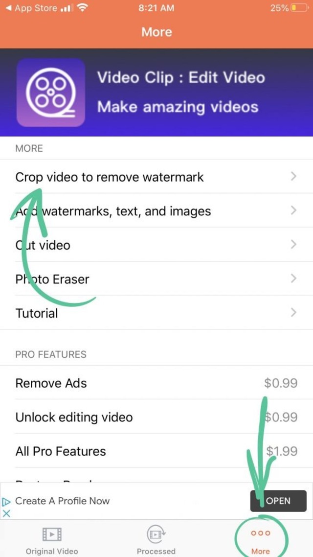 Xóa logo TikTok trên iPhone bằng Video Eraser 1