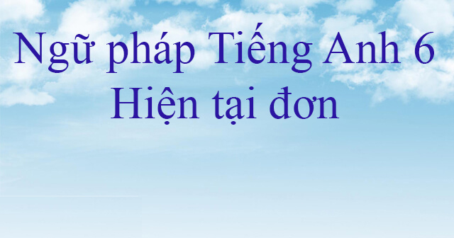 bài tập thì hiện tại đơn lớp 6-1